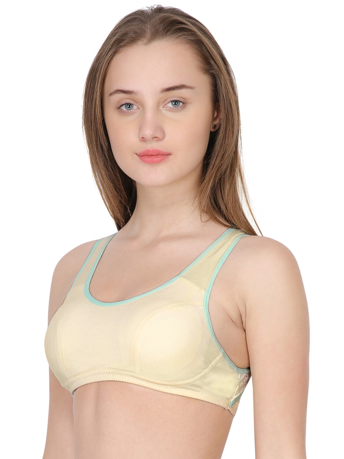 Clothonics Woemen&#39;s Padded Sports Bra - Yellow