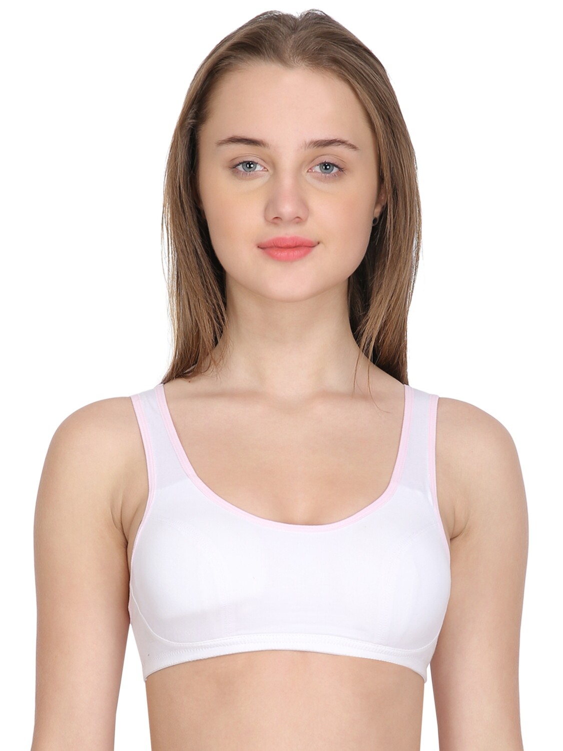 Clothonics Woemen&#39;s Padded Sports Bra - White
