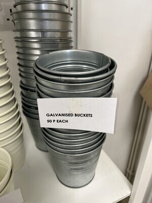Galvanised buckets