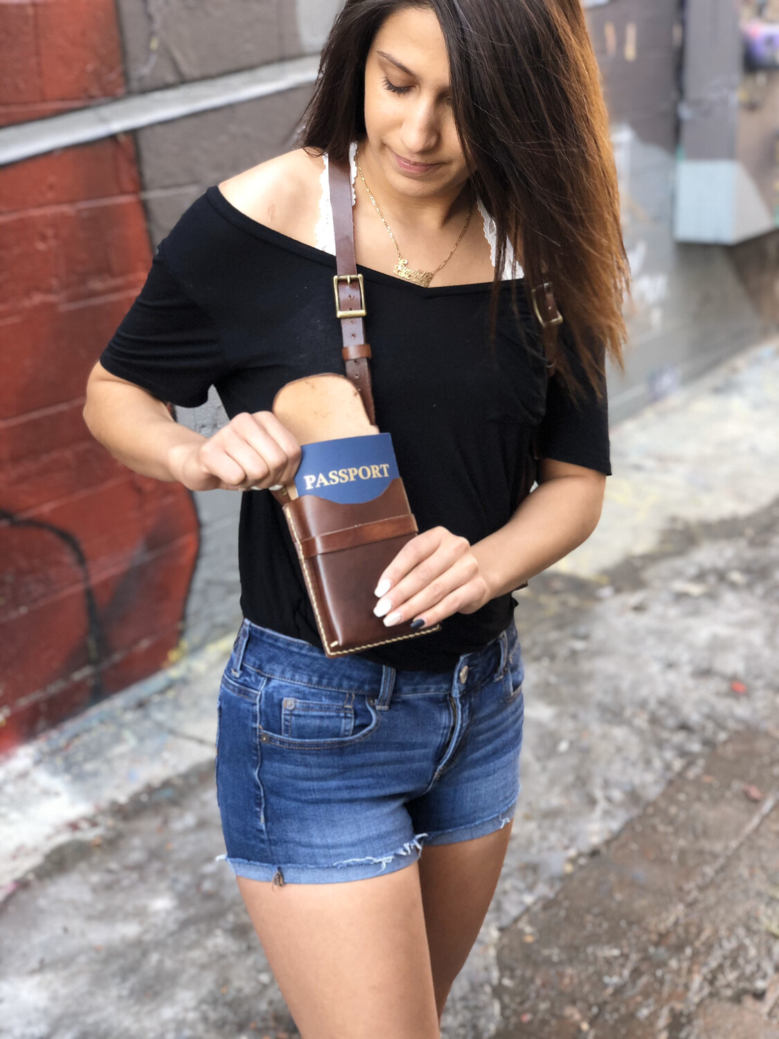 Double Crossover Shoulder Traveling Holster (In Stock)