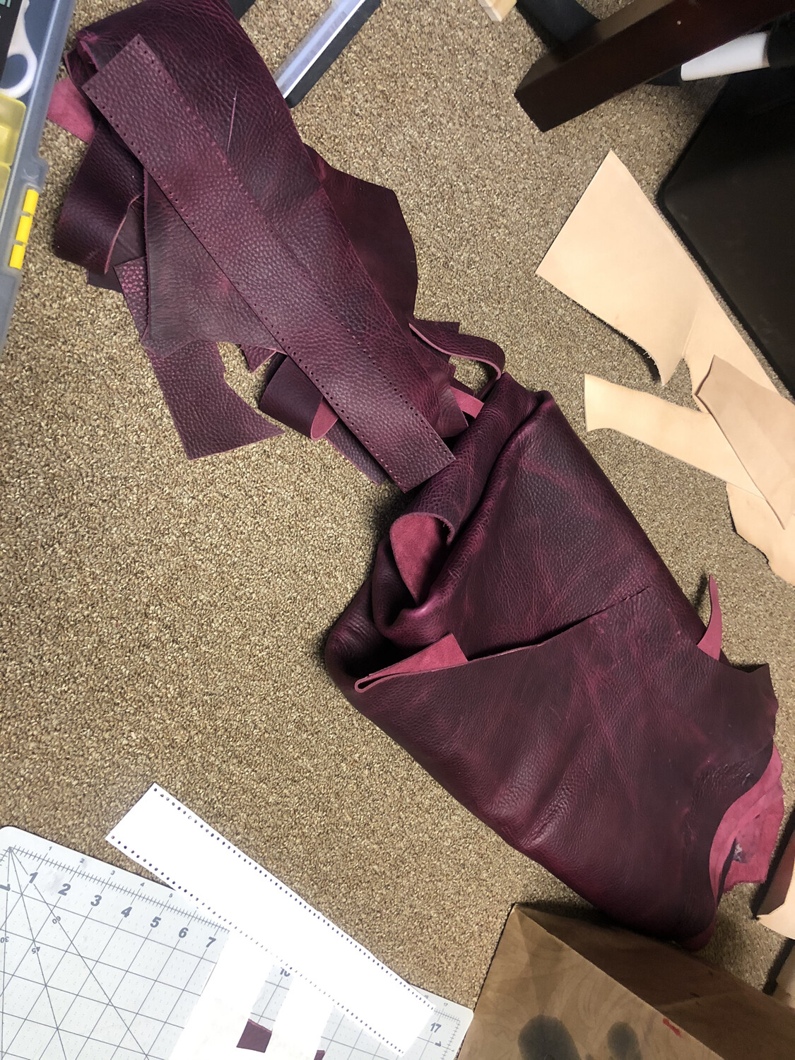 (On sale) Kodiak Purple Leather Backpack (In Stock)