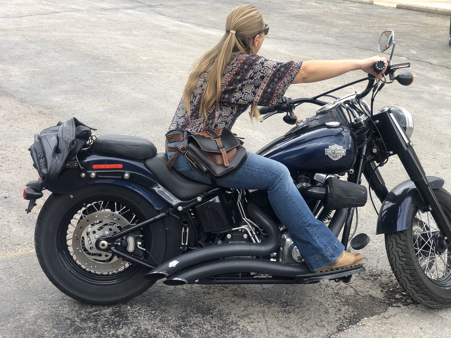 The Winged Biker Hip Bag