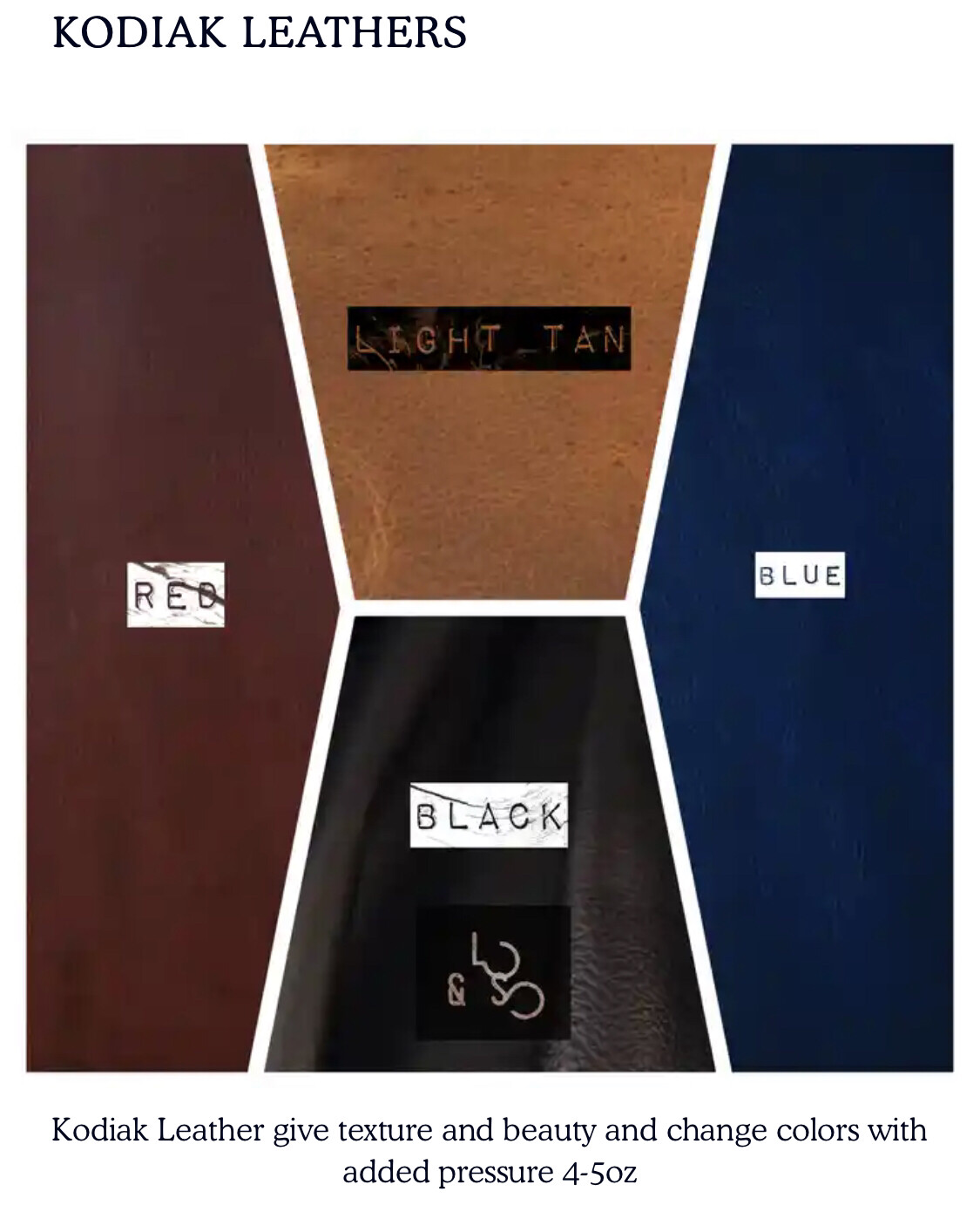 Leather Color Swatches