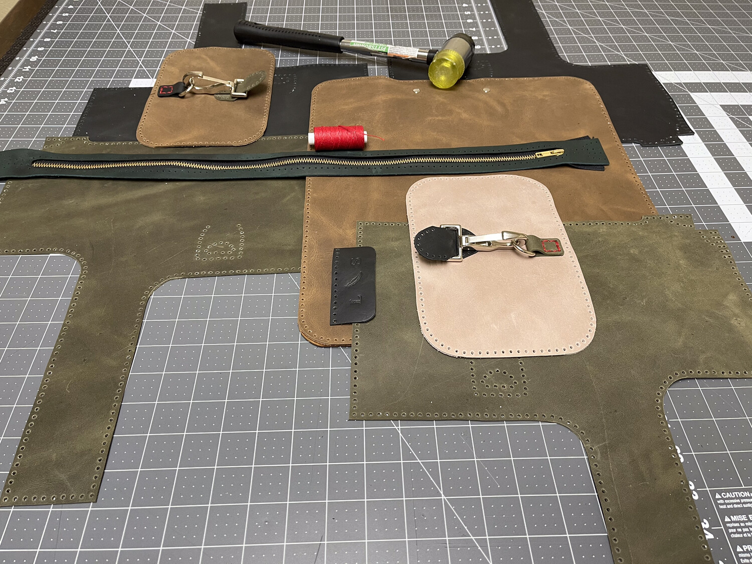Camouflage Leather Duffle Bag (Mission 22)