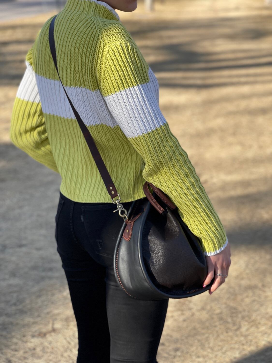 Cynch Leather Shoulder Bag