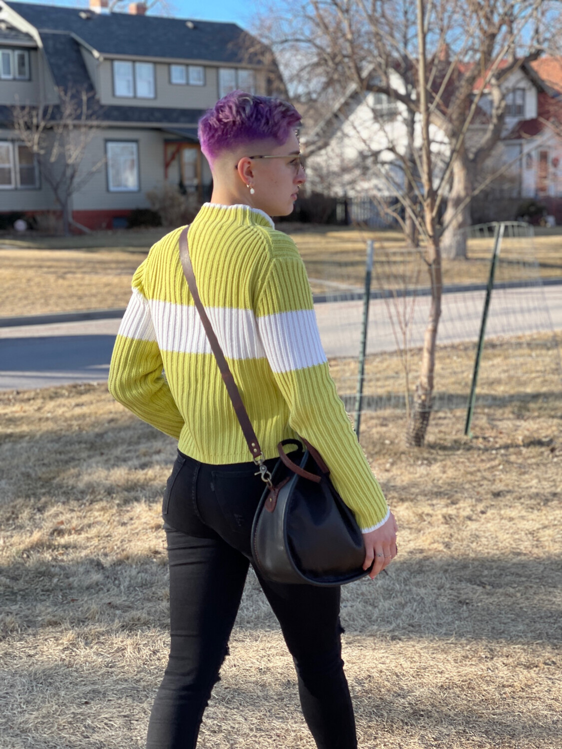 Cynch Leather Shoulder Bag