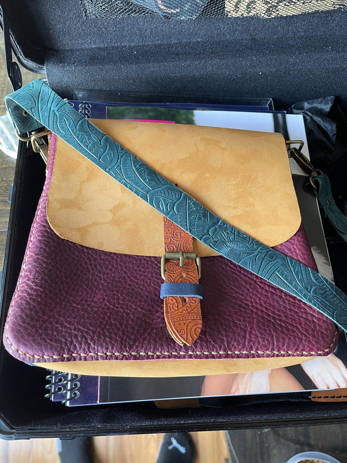 Snap Flap Ladies Purse Handmade|Magnet Snap Closure
