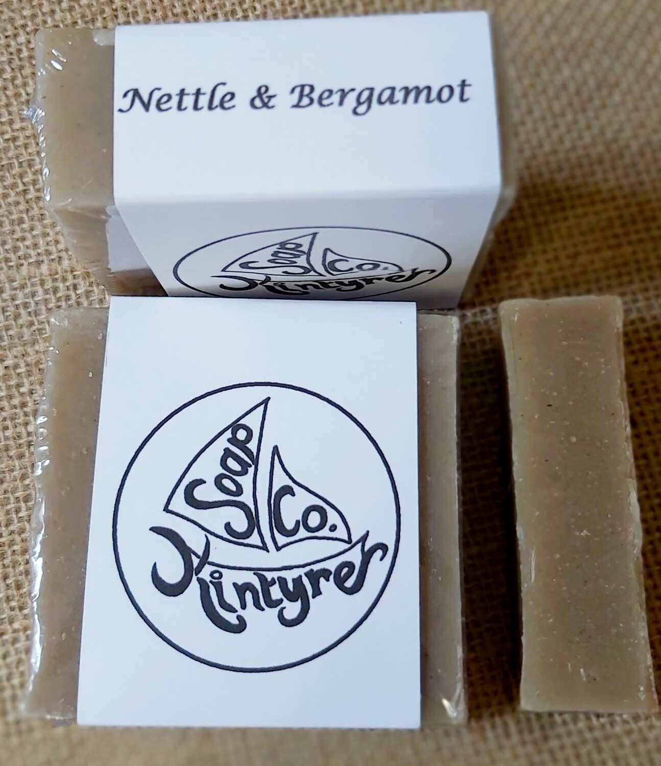 'Nettle & Bergamot' cold processed soap
