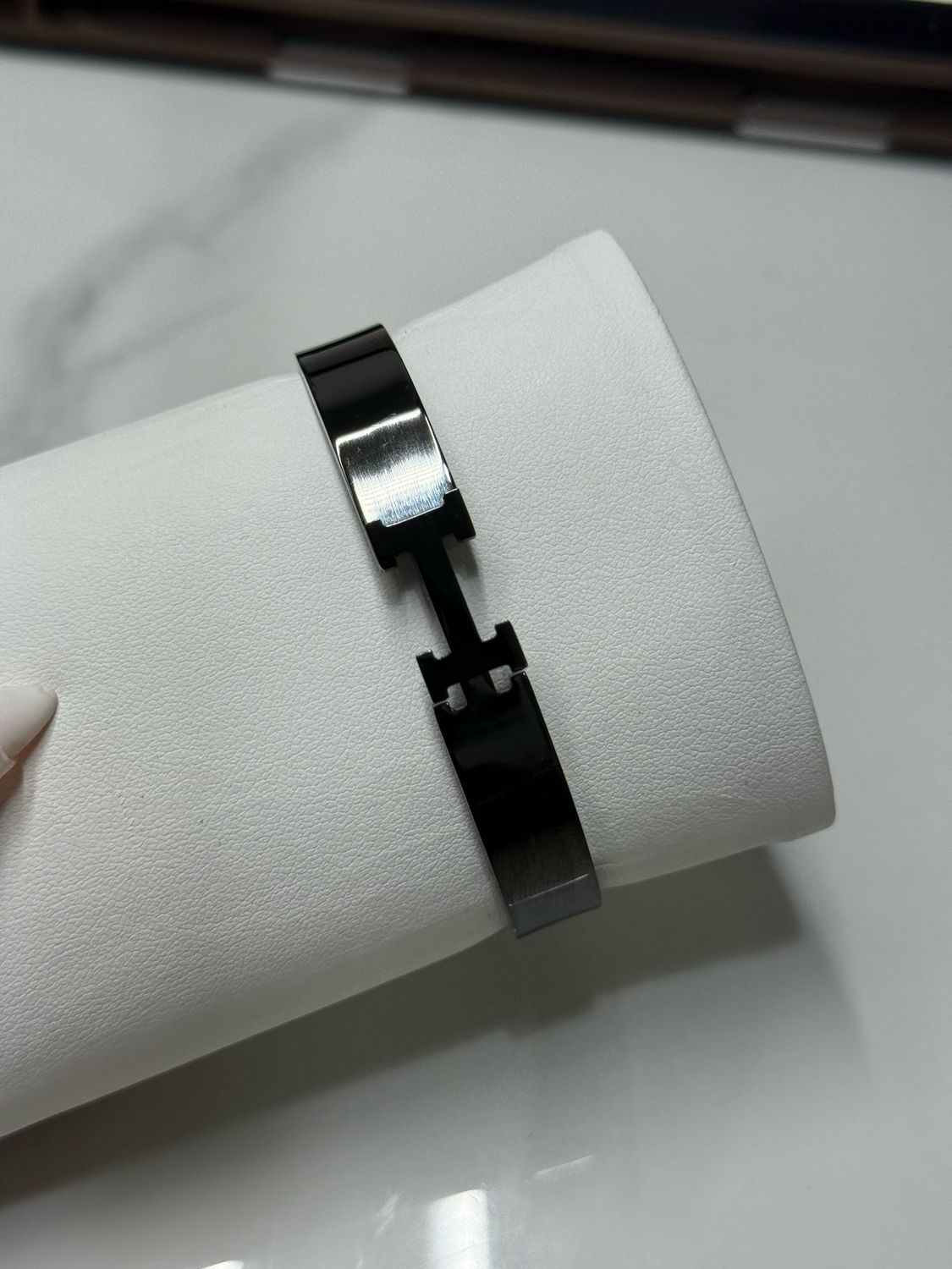 Black Hermes Bangle