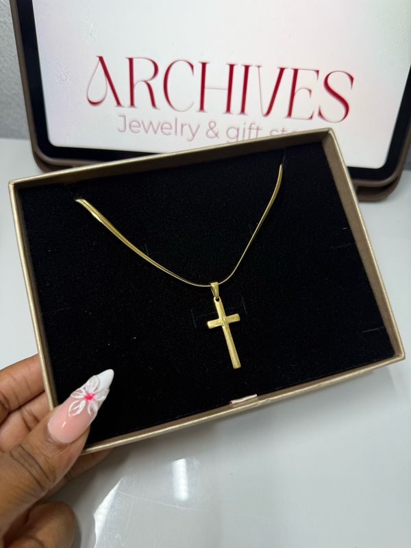 Gold Crucifix Necklace
