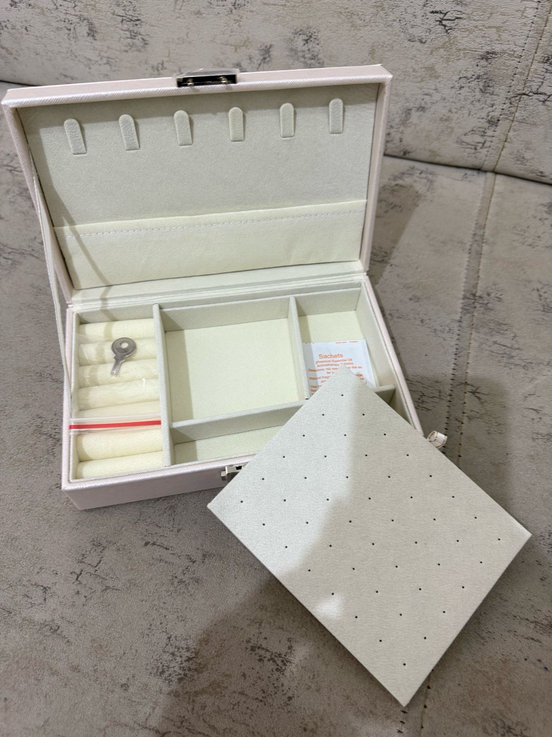Ava Jewelry Organizer Beige