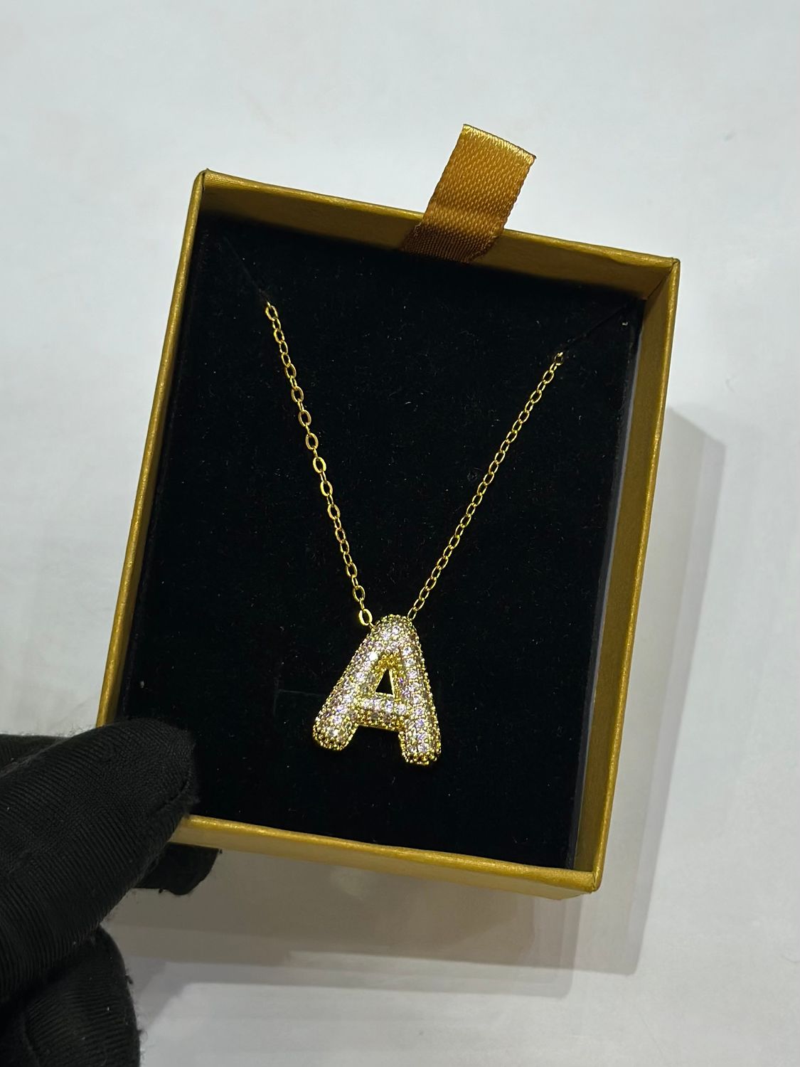 Sparkle alphabet necklace