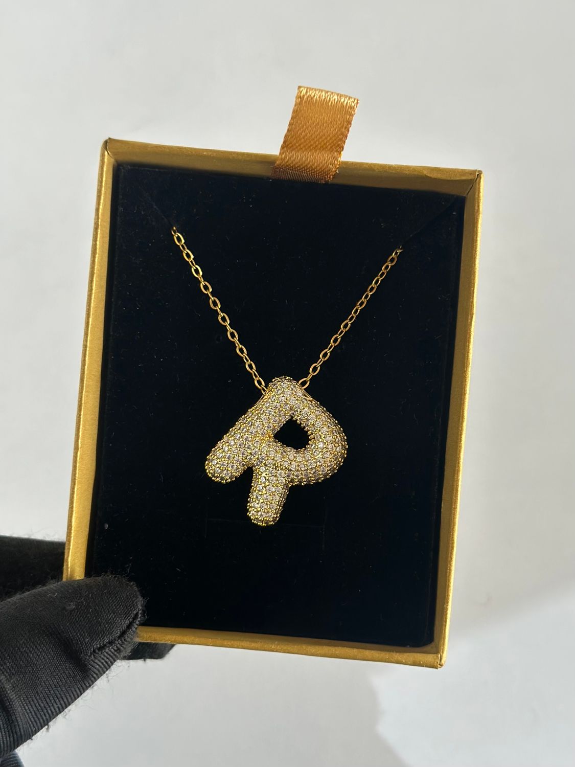 Sparkle alphabet necklace