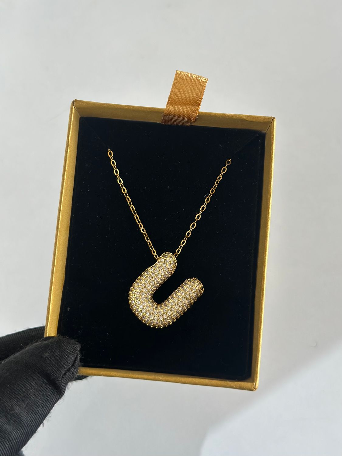 Sparkle alphabet necklace