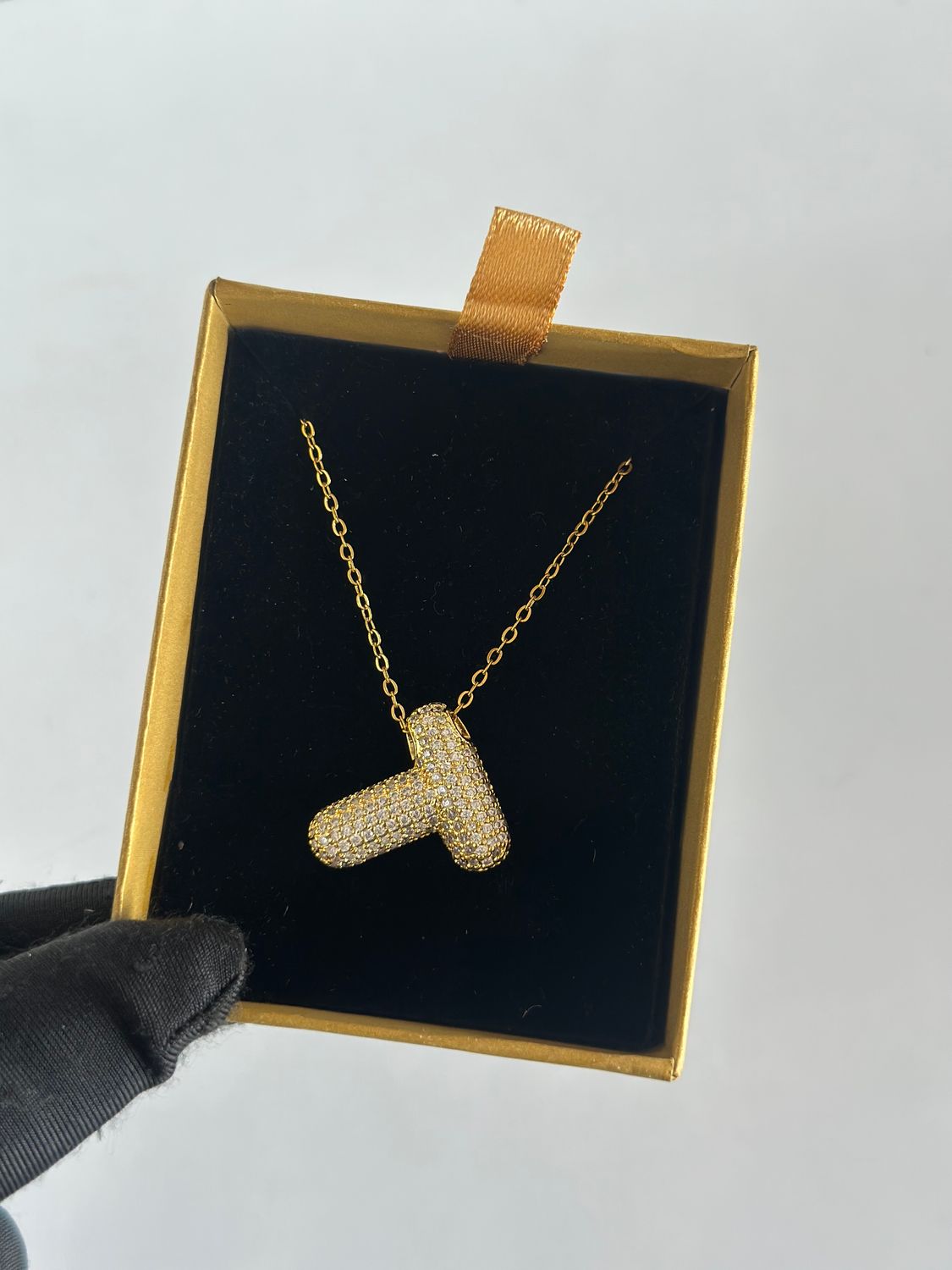 Sparkle alphabet necklace