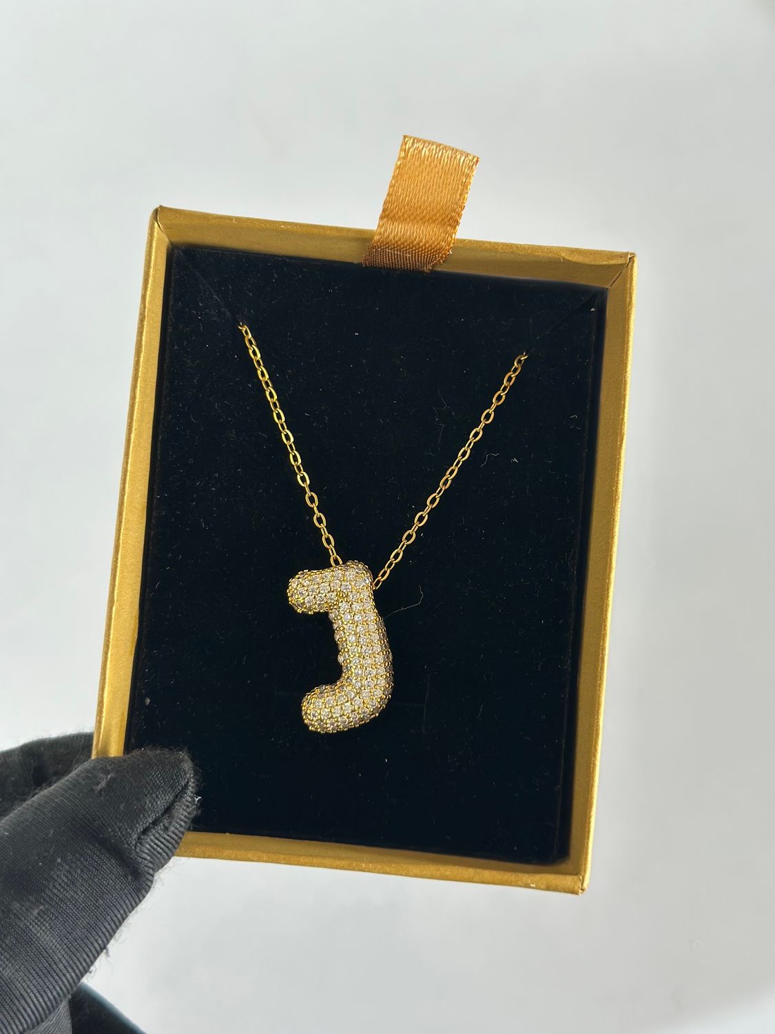 Sparkle alphabet necklace