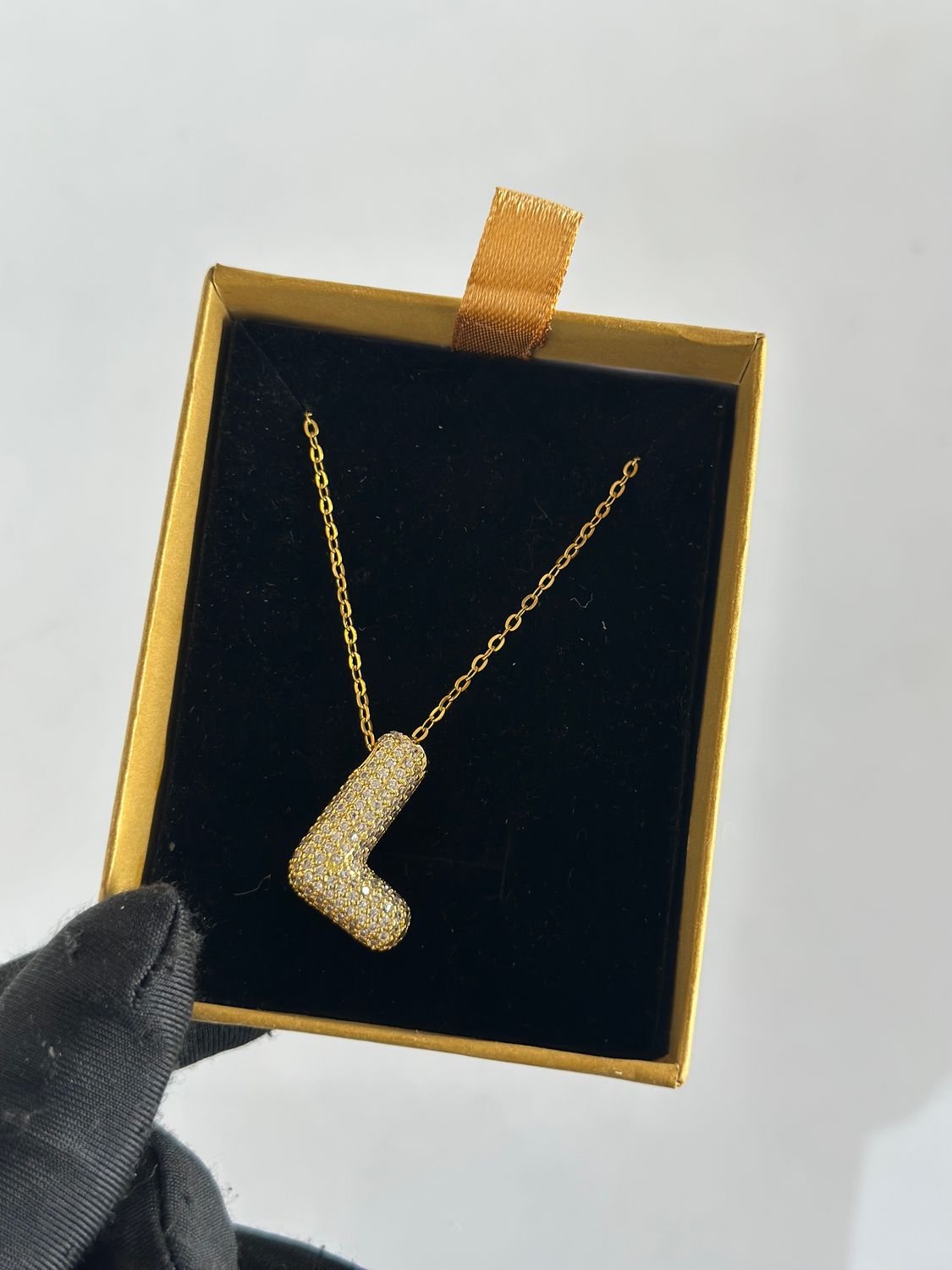 Sparkle alphabet necklace