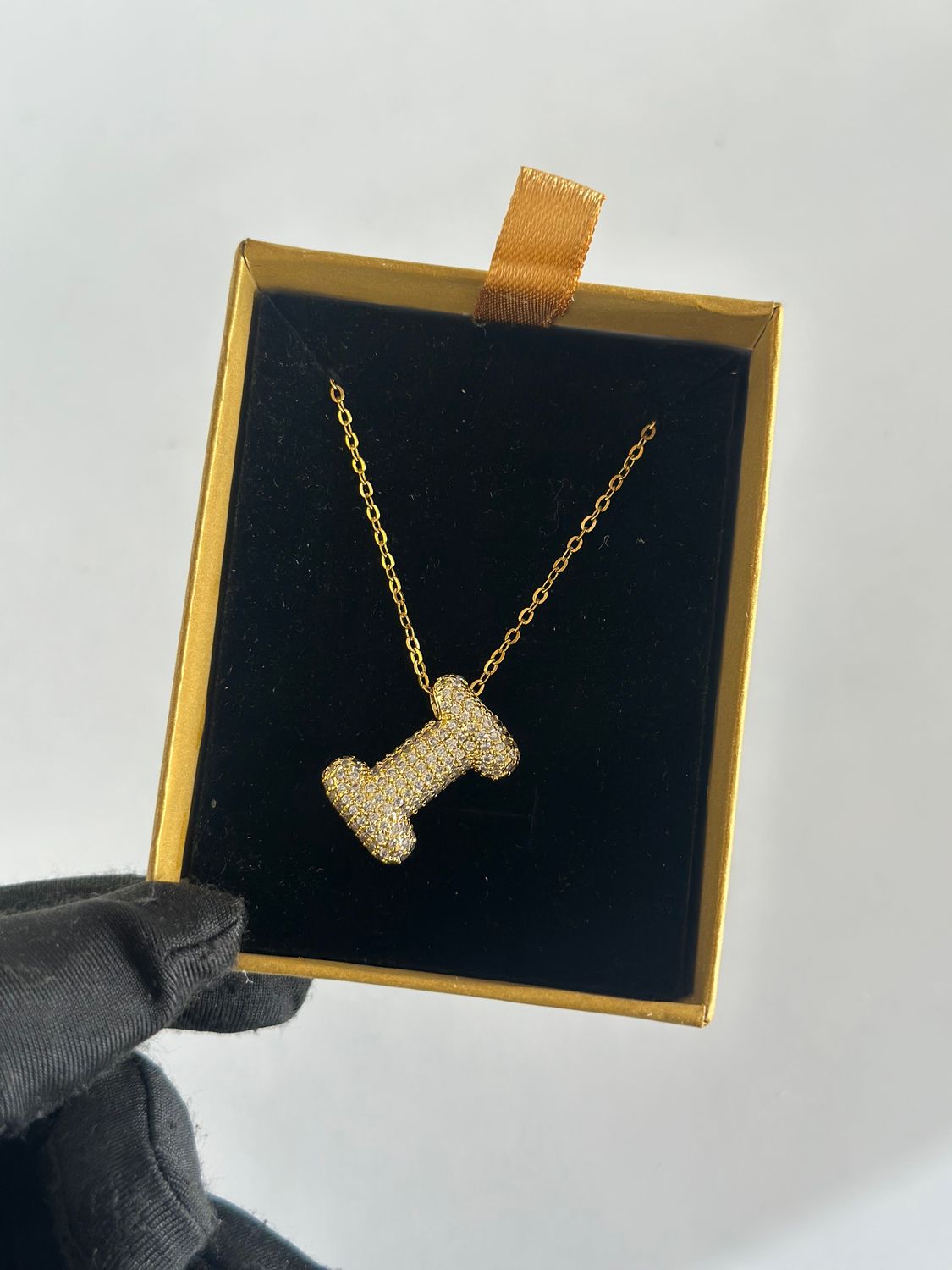 Sparkle alphabet necklace