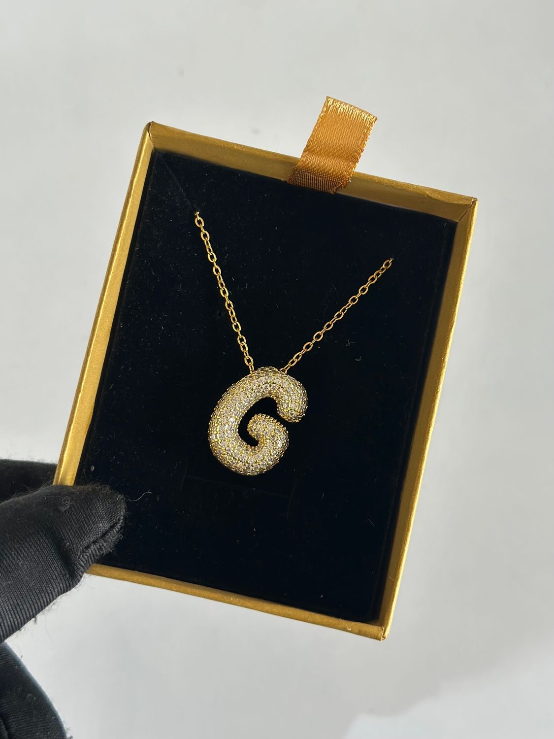 Sparkle alphabet necklace
