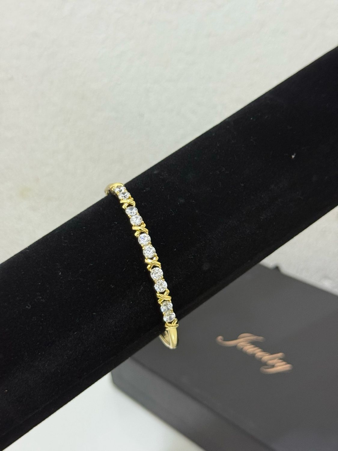 Golden Glow Tennis Bangle
