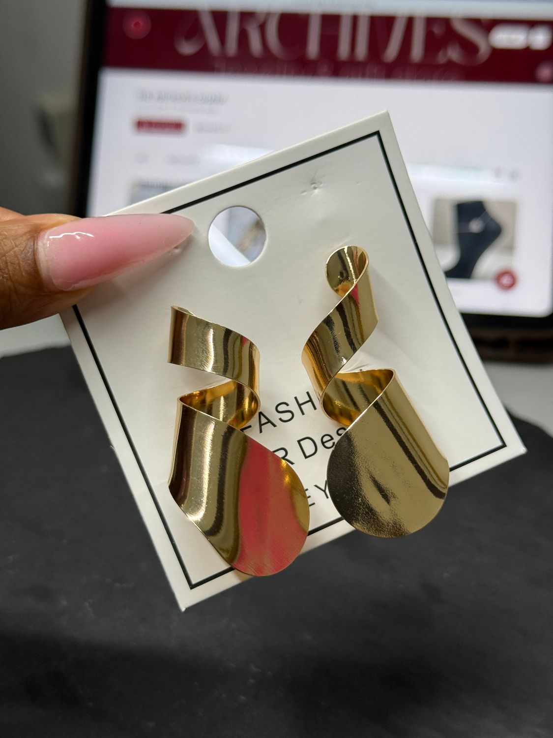 S1 statement earrings