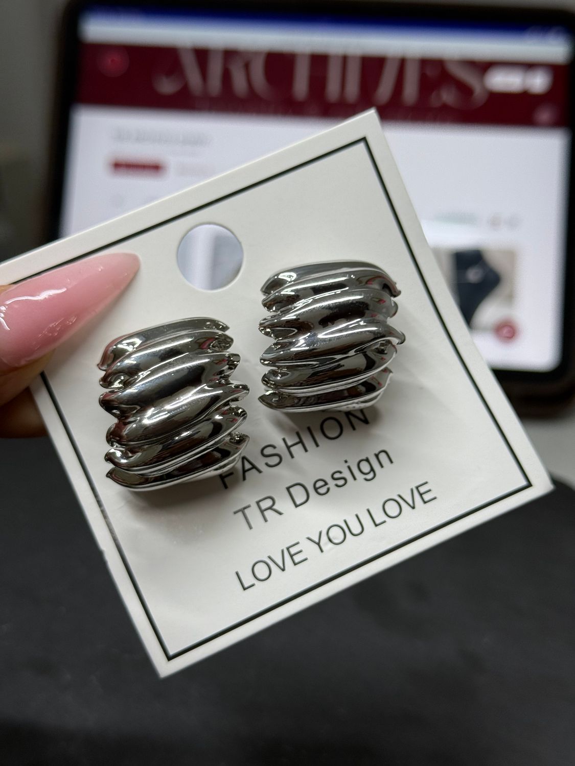 S1 statement earrings