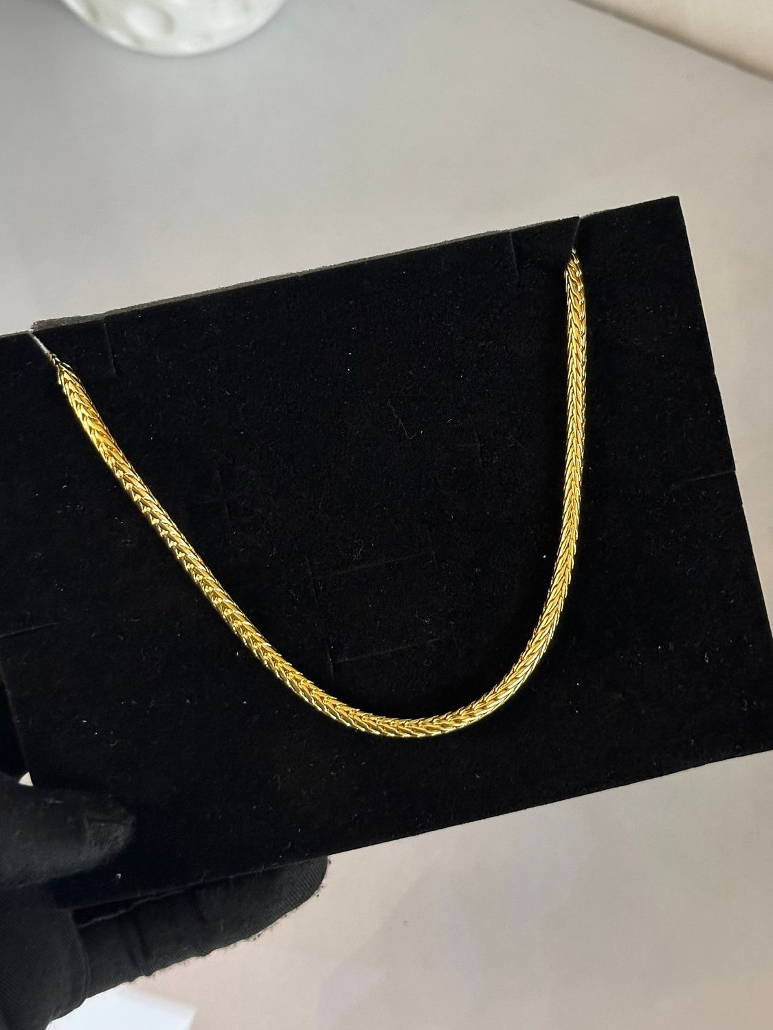 Sarina gold plated short necklace