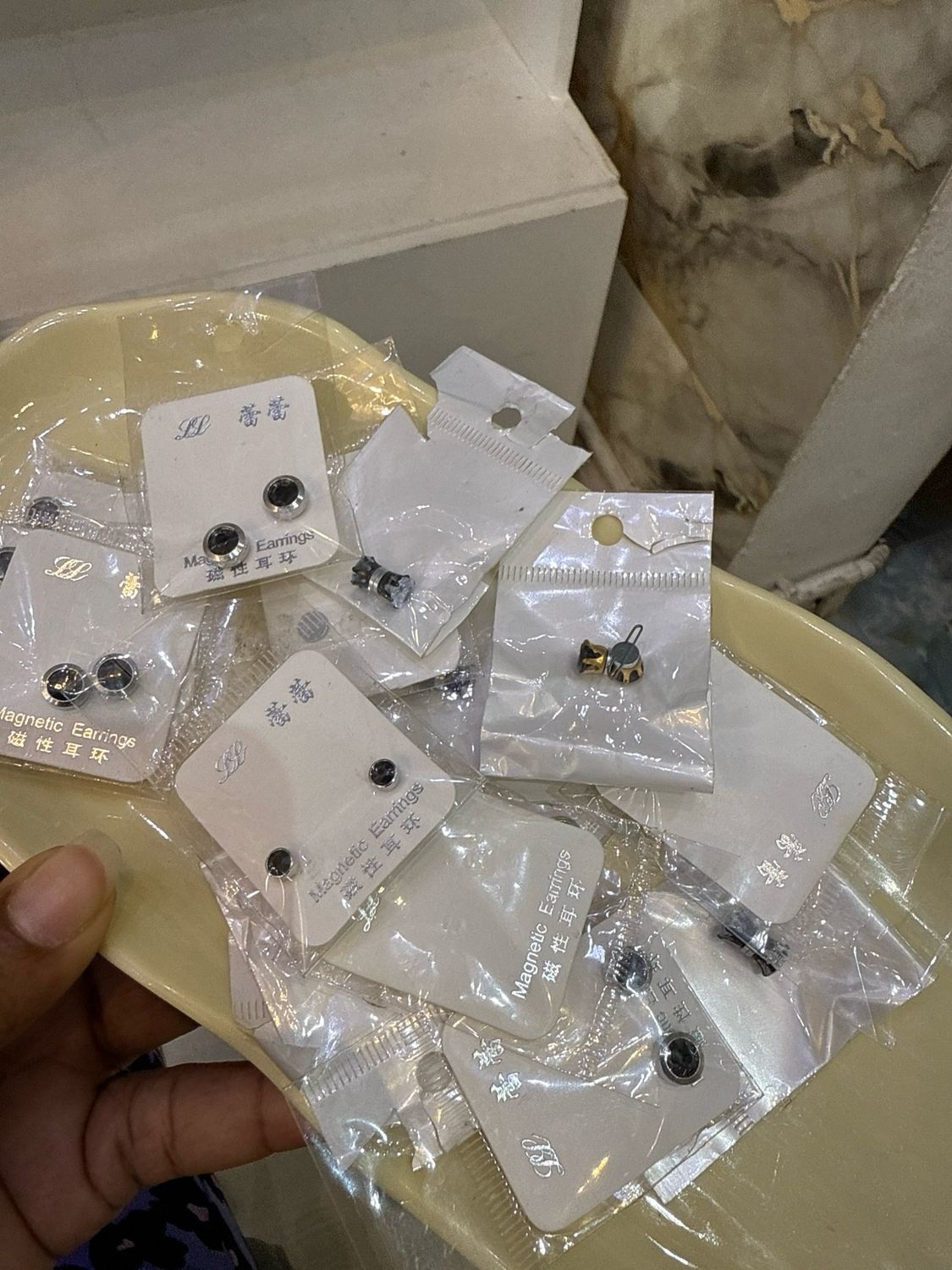 Mixed Magnetic Earrings