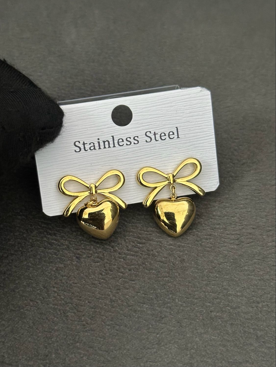 2930 Bow Love Earring Gold