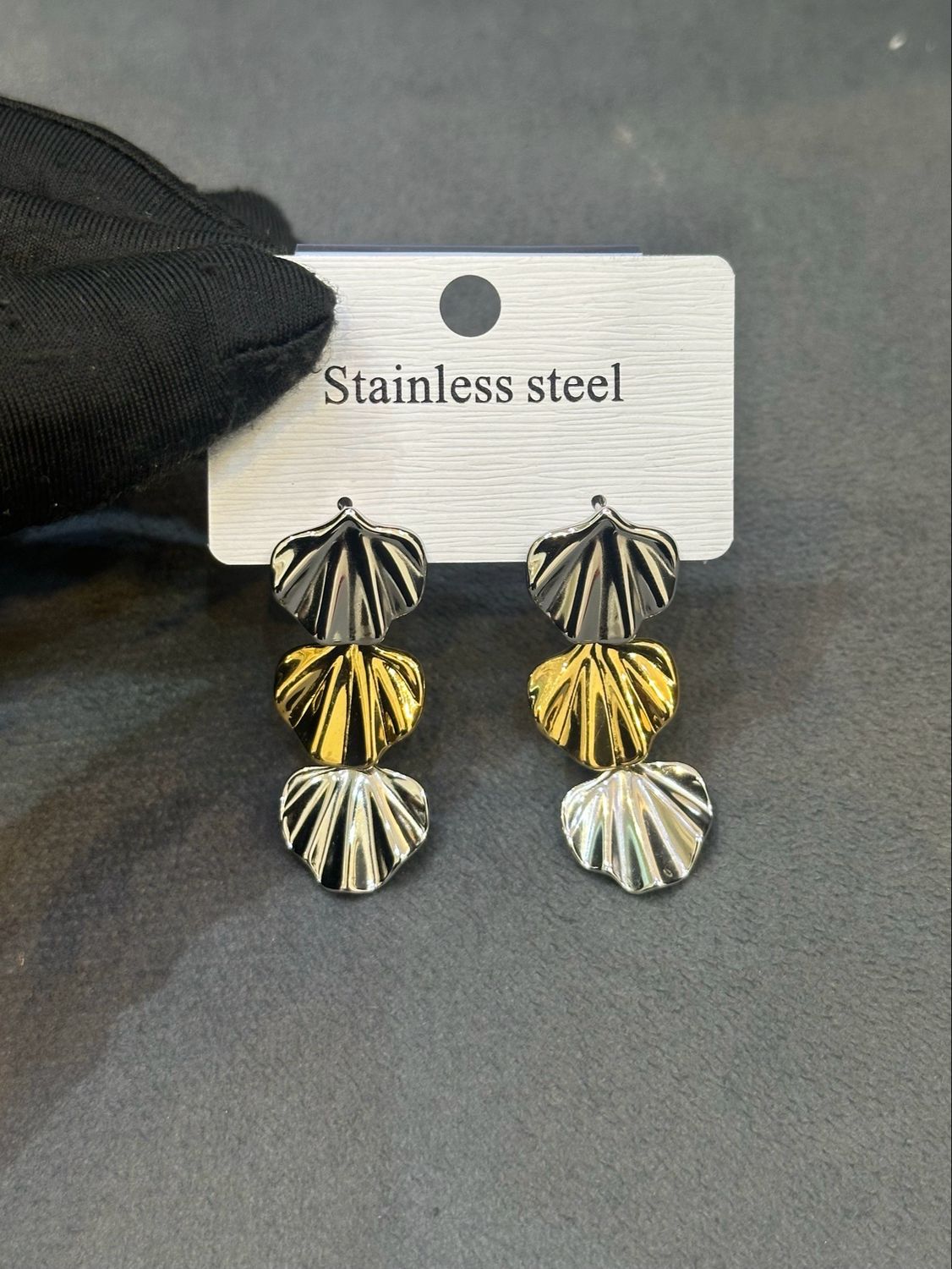 2944 Earring 7 Silver &amp; Gold