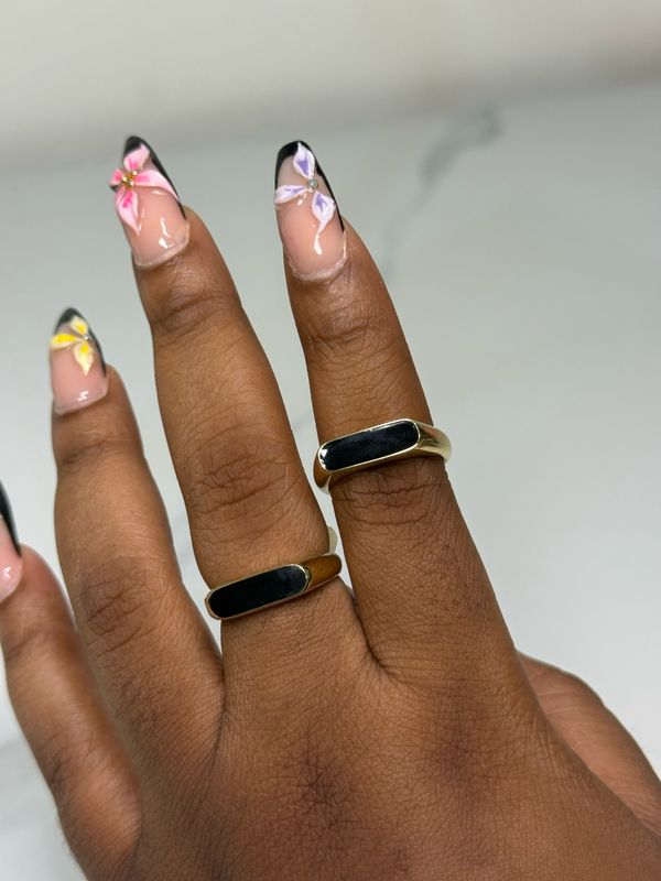 2573 Black Unisex Ring