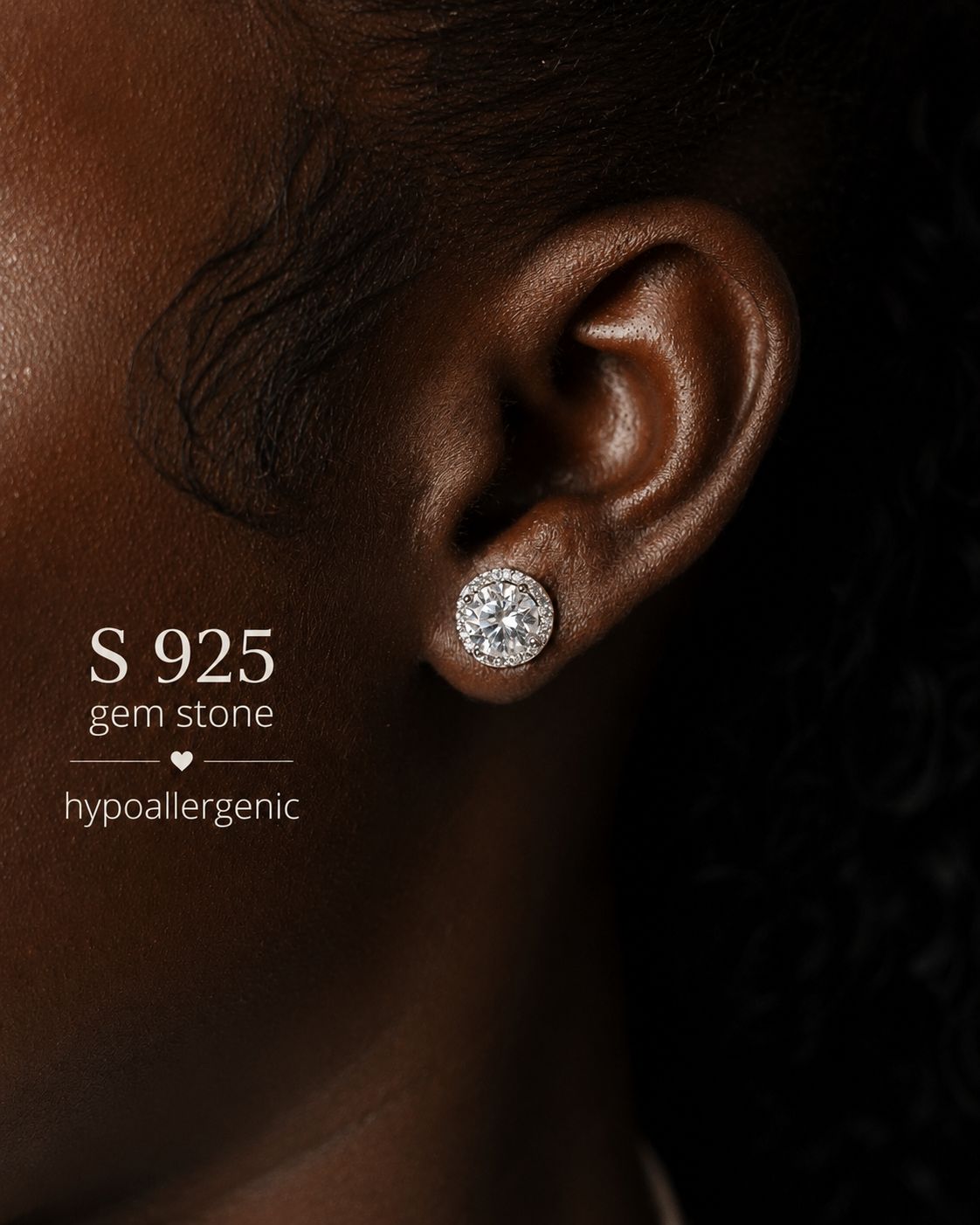 S925 Stud Earring