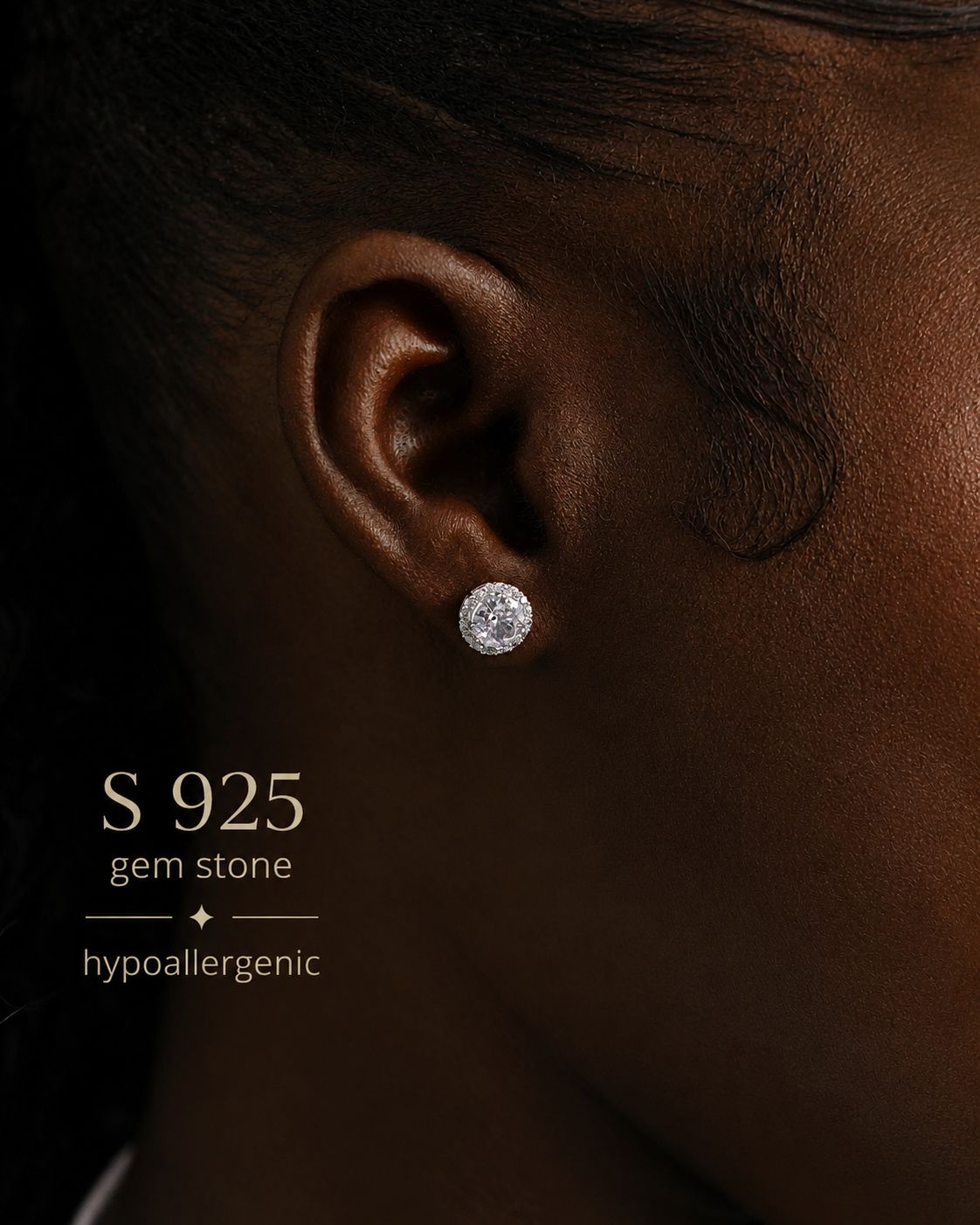S925 Stud Earring