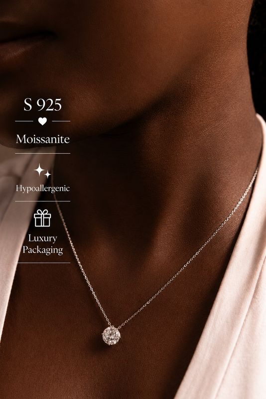 S925 Moissanite Necklace