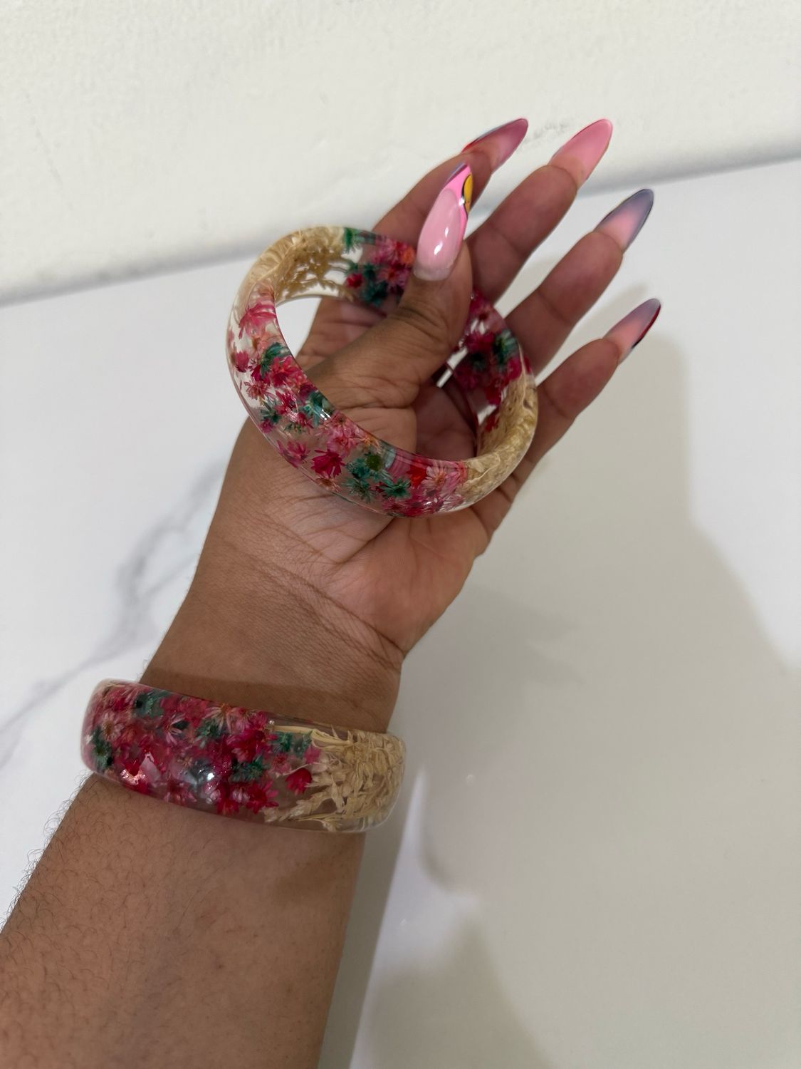 Acrylic Bangles Wholesale 12 Pcs