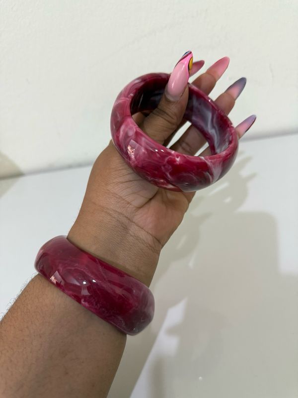 Acrylic Bangles Wholesale 12 Pcs