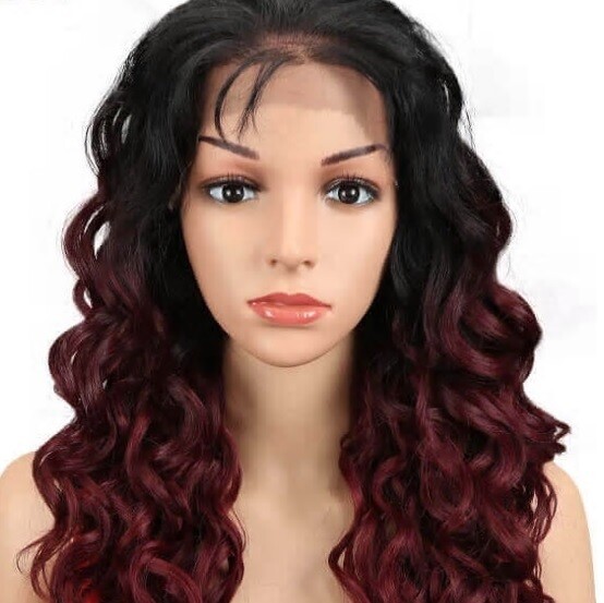 Sofie - Wig - Wine Red Ombre Lace Front 