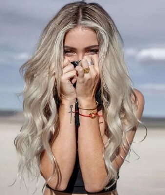 Peachy Blonde Ombre Beachy Wave