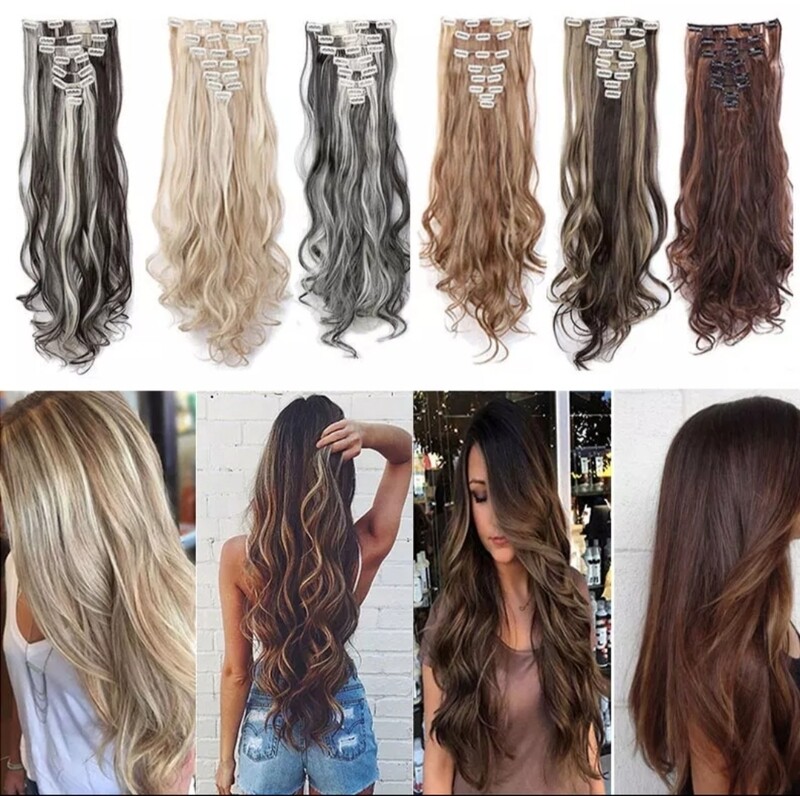 CLIP IN EXTENSION SYNTHETIC HAIR