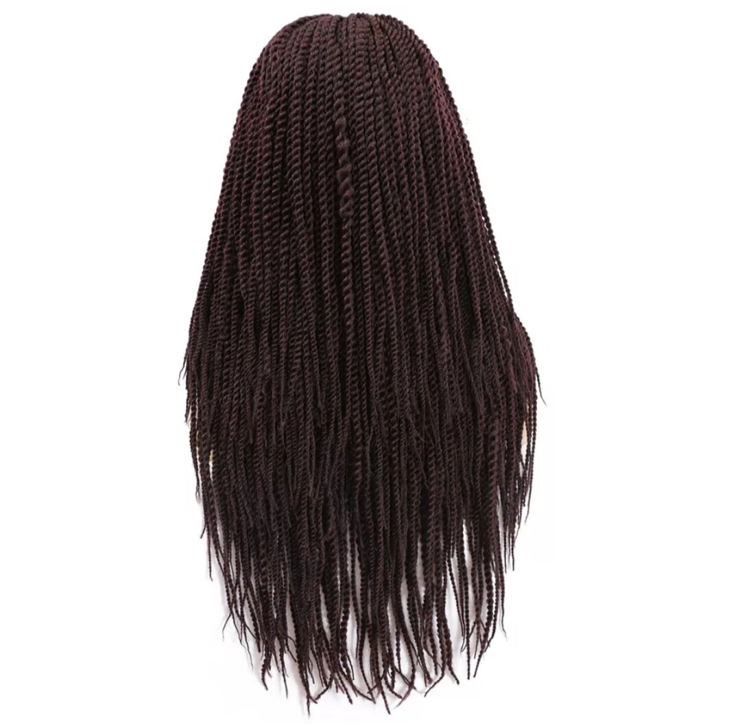 Katelyn Wig | Burgundy Crochet Braided Twists Lace Front 
