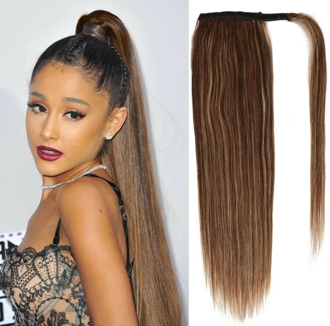 Straight Remy Hair Ponytail Extensions 24"