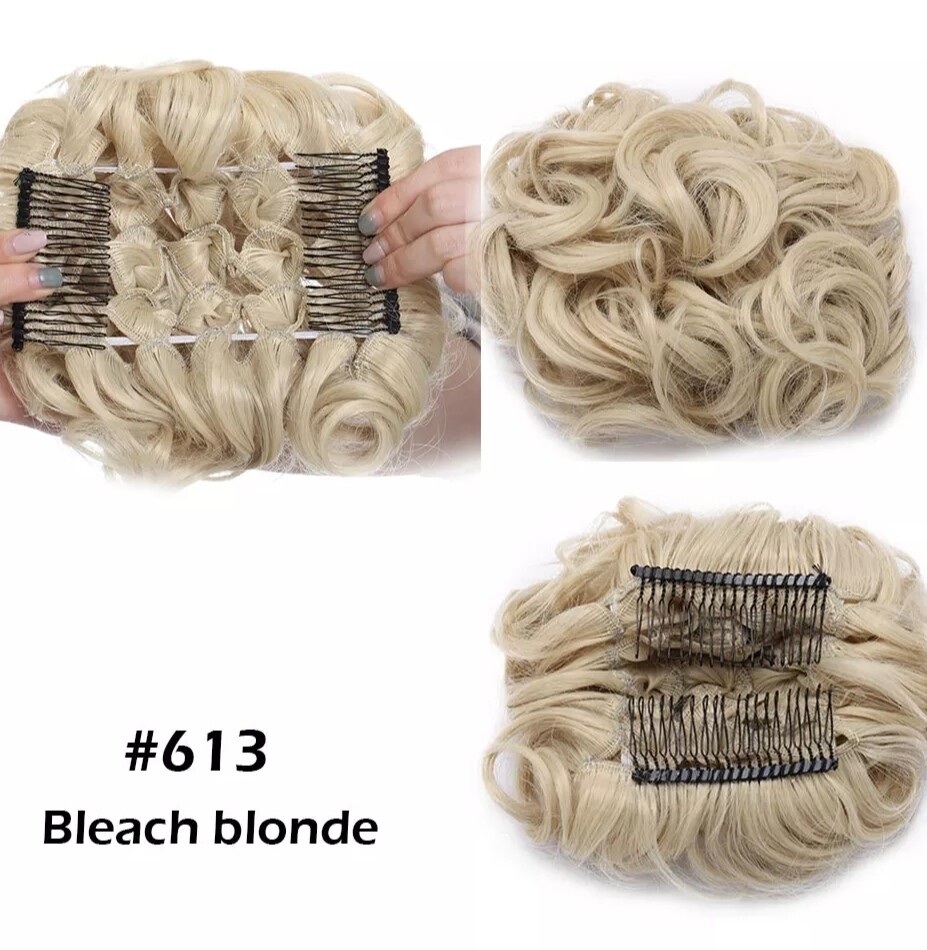CURLY SYNTHETIC HAIR BUN