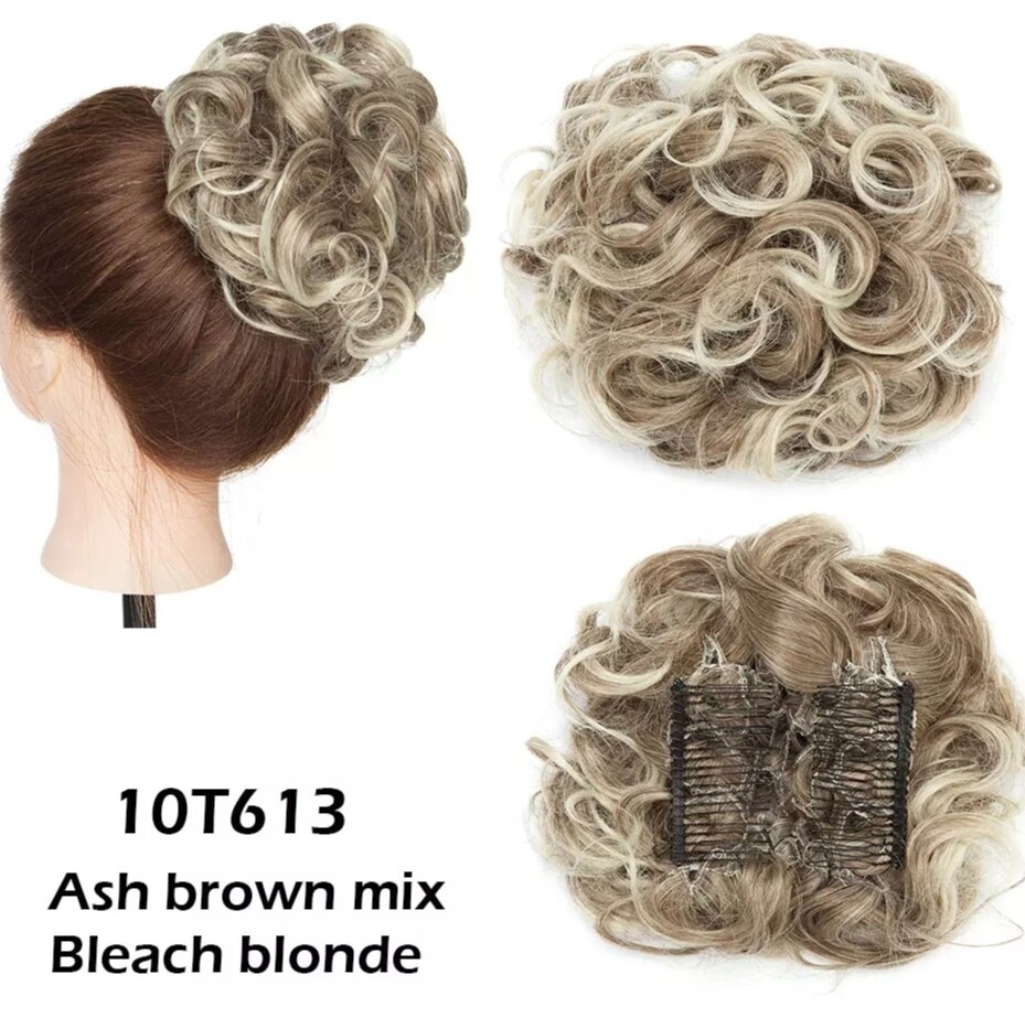 CURLY SYNTHETIC HAIR BUN