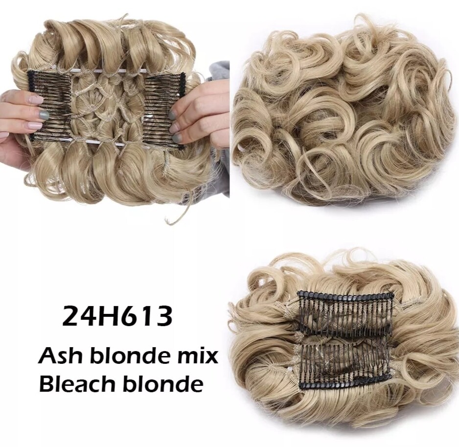 CURLY SYNTHETIC HAIR BUN