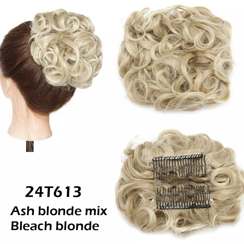 CURLY SYNTHETIC HAIR BUN