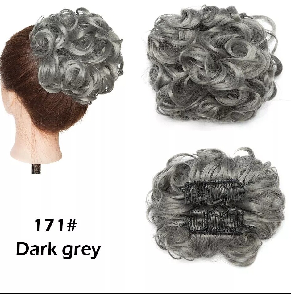 CURLY SYNTHETIC HAIR BUN