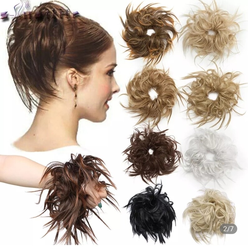 MESSY SYNTHETIC HAIR BUN