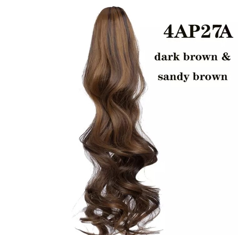 CLAW ON PONYTAIL EXTENSION BODY WAVE SYNTHETIC HAIR 26&quot;