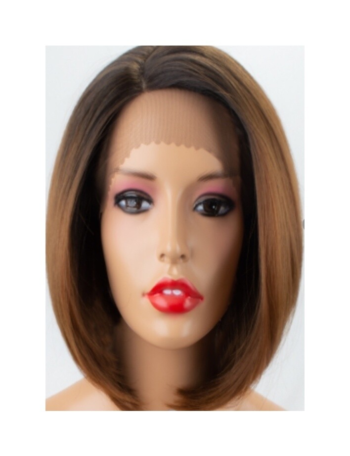 Rosie - Wig - Honey Brown Ombre Side Part Lace Front