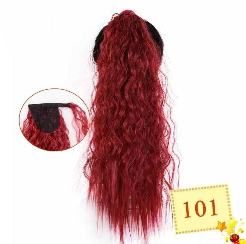 22-26-Inch Wrap Around Ponytail Extensions Synthetic Hair